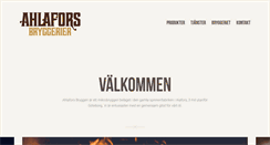 Desktop Screenshot of ahlaforsbryggerier.se